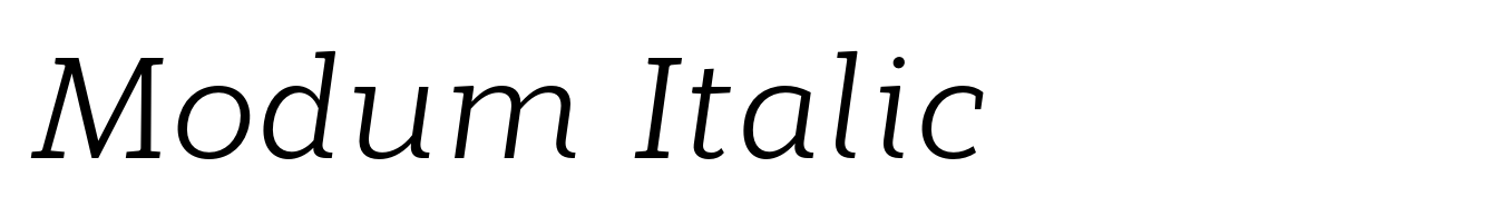 Modum Italic